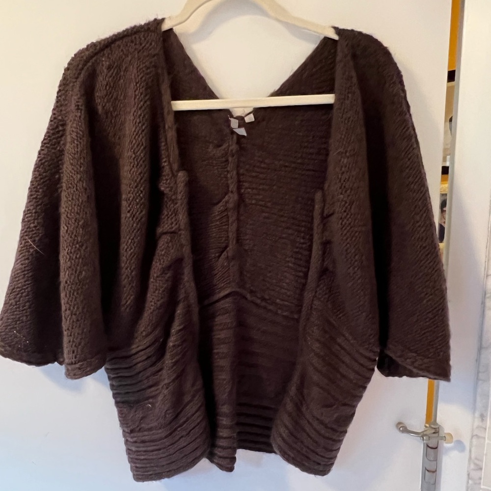 Elegant Brown Women's Poncho
